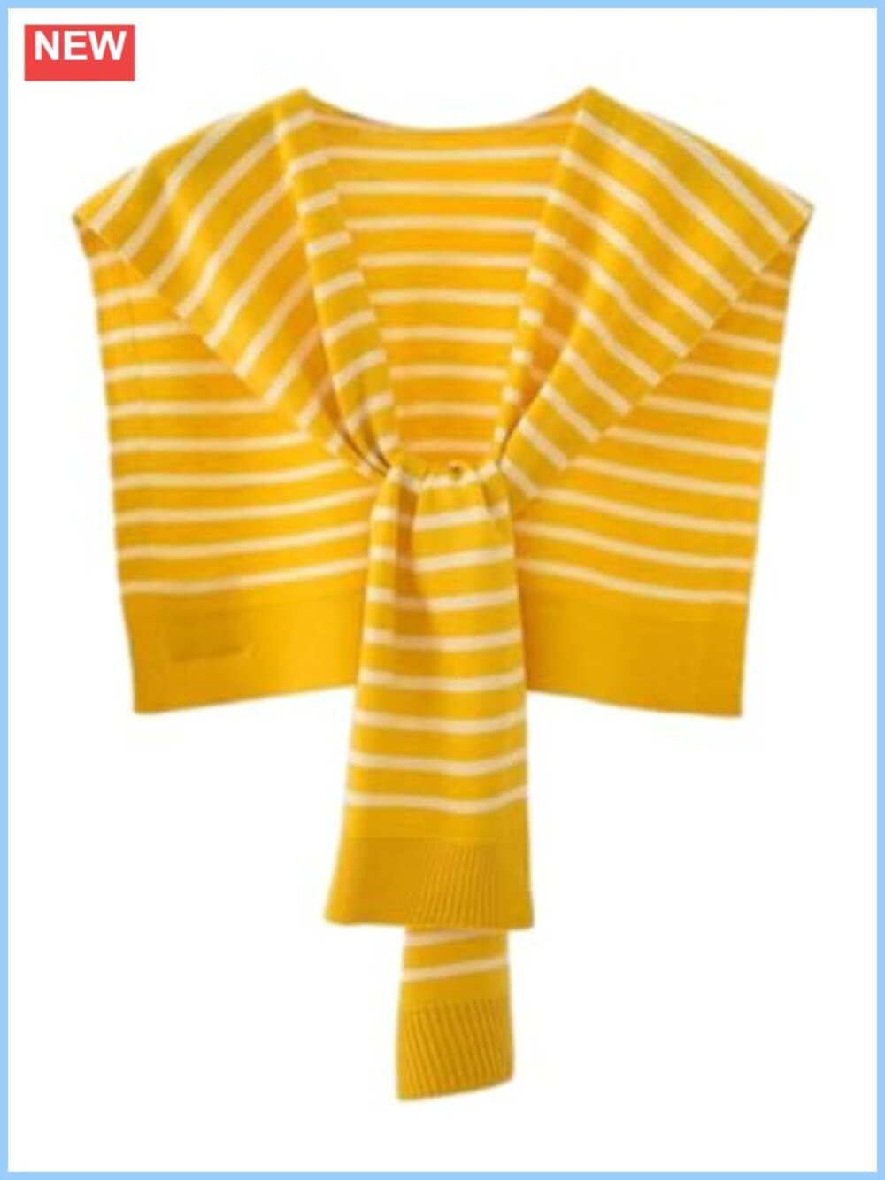 Striped Pashmina Shawl Wrap Knitted Sweater Cardigan Poncho